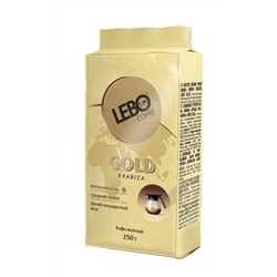 Кофе                                        Lebo                                        Gold 250 гр. молотый брикет (6)