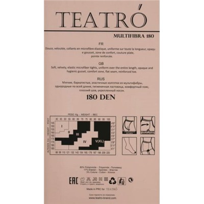 Колготки теплые, Teatro, Multifibra180 оптом