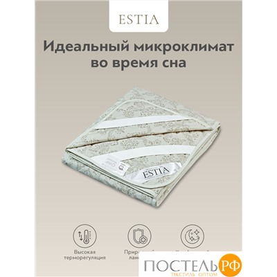 ESTIA Непальский Кашемир Стеганый Hамат-к 160х200,1пр,хлопок/шерсть кашемир/полиэф.