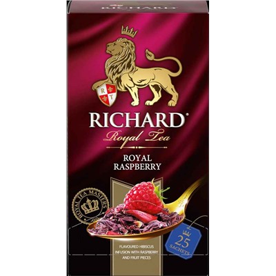 Чай                                        Richard                                        Royal Rasberry 25 пак.*1,5 гр.черный (12) 102252