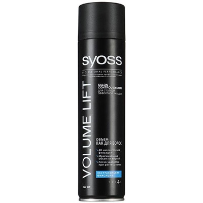Syoss Volume Lift Лак для волос Объем экстрасильная фиксация 400 мл