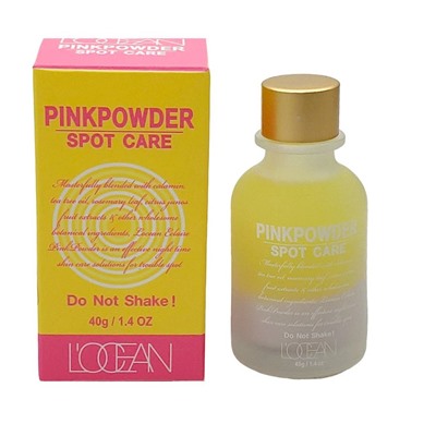 L’ocean Розовая пудра с сывороткой для проблемной кожи / Eclaire Pink Powder, 40 г