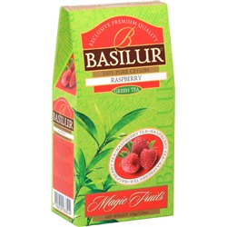Чай                                        Basilur                                        Волшебные фрукты "Малина" 100 гр., зеленый, картон (12) (71314)