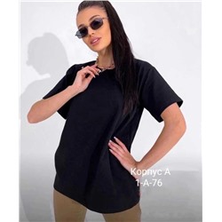 Женская Футболка Оверсайз Ткань хлопок 95%cotton 5%polyester Размер Единый 42-52