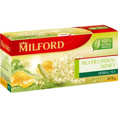 Чай                                        Milford                                        Травяной Серебристая Липа -Мед 20 пак. х 2 гр.(12)