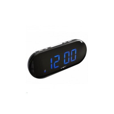*часы настольные VST-717-5 синие цифры (без блока, питание от USB)