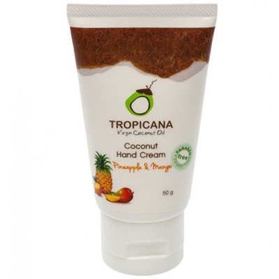 Кокосовый крем для рук с манго и ананасом без парабенов Tropicana 50 гр