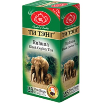 Чай                                        Титэнг                                        Рухуна 25 пак.*2,5 гр. черный (6пч)(101804) (144)