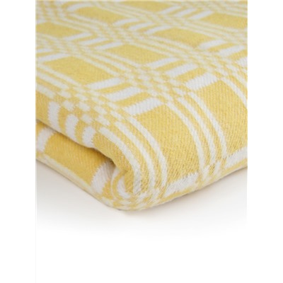 Одеяло байковое Клетка желтая