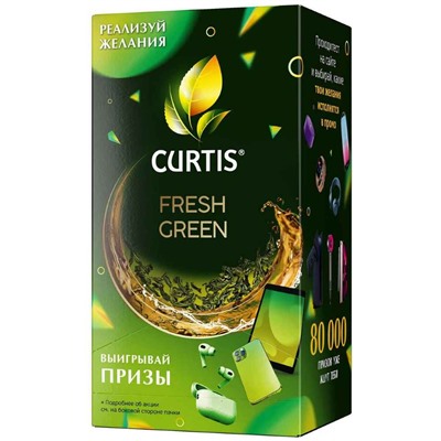 Чай                                        Curtis                                        Fresh Green 25 пак.*1,7 гр.зеленый (12) 102201
