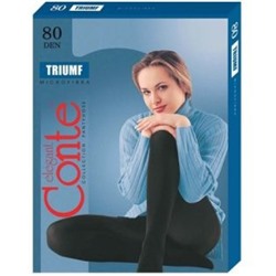 Колготки Conte Triumf (Конте Триумф) 80 den, Nero (черный), 3 размер