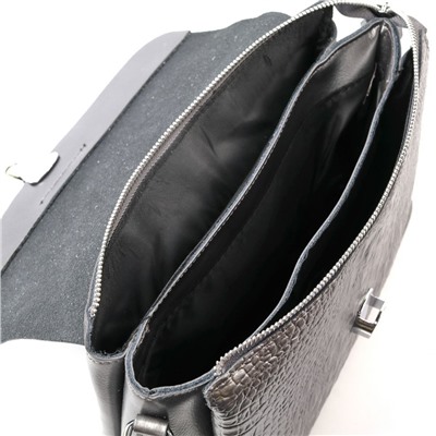Женская кожаная сумка через плечо J005-220 Блек