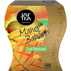 Чай                                        Jaf tea                                        Mango + Banana 100 гр. черный с кусоч. манго и банана, картон (20)