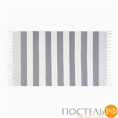 Полотенце Пештемаль LoveLife "Полоски", цв. серый, 100х180 см, 100% хлопок, 180 г/м2 9821828
