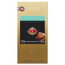 Кондитерские изделия                                        Bucheron                                        SUPERIOR шоколад Горький 100 гр. х 10 шт. картон (6)