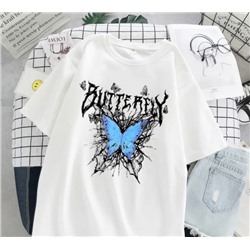 Футболка BUTTERFLY белая SM