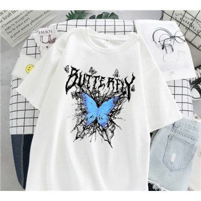 Футболка BUTTERFLY белая SM