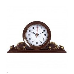 *Часы настольные СН 2514 - 005 26х14 см, корпус коричневый с золотом "Классика"  (10)