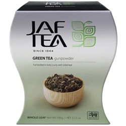 Чай                                        Jaf tea                                        SC Ган Паудер 100 гр. зеленый, картон (20) (204)