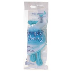 Одноразовые женские станки для бритья Gillette Simply Venus 2 (Джилет Симпли Венус 2) (2 шт)