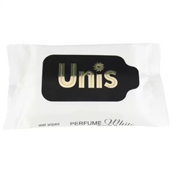 Влажные салфетки антибактериальные Unis Perfume White, 15 шт