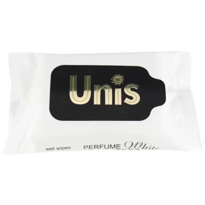 Влажные салфетки антибактериальные Unis Perfume White, 15 шт