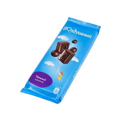 Кондитерские изделия                                        Воздушный                                        Шоколад Воздушный пористый темный 85 гр. (20шт)