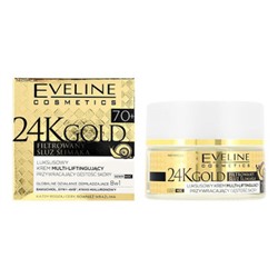 Eveline "Gold 24K" 70+ эксклюзивный Крем-мультилифтинг день/ночь (50мл).30