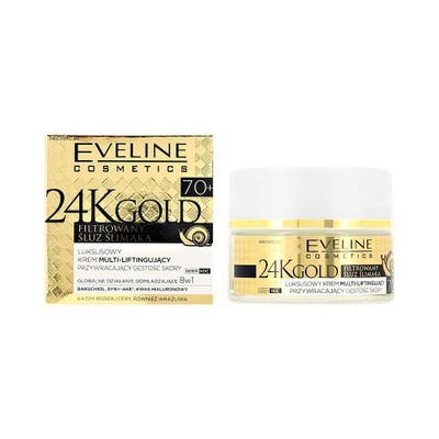 Eveline "Gold 24K" 70+ эксклюзивный Крем-мультилифтинг день/ночь (50мл).30