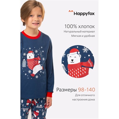 Детская новогодняя пижама Happyfox