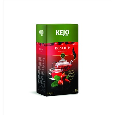 Чай                                        Kejofoods                                         ROSEHIP (Шиповник), 25 пак. х 2,2 гр. (10) травяной