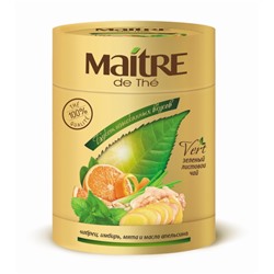 Чай                                        Maitre de the                                        "Букет изысканных вкусов" 100 гр. оолонг с имбирь,лемонграс,мята, картон (6) **