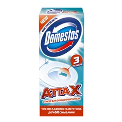 Стикер для очищения унитаза Domestos Аttах Морская свежесть