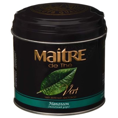 Чай                                        Maitre de the                                        Наполеон 100 гр., зеленый лист, ж/б (6)