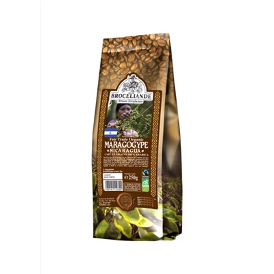 Кофе                                        Broceliande                                        Никарагуа марагаджип 250 гр. зерно (14)