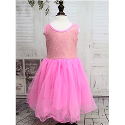 01216 Платье "пайетки" розовый