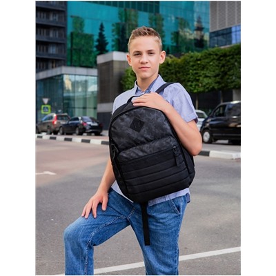 Рюкзак для подростков SkyName 80-42 черный 27х15х41