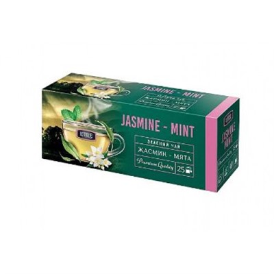 «ETRE», чай зелёный «Жасмин-мята», 25 пакетиков, 50 гр. KDV