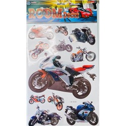 _Наклейка 3D  "Мотоциклы", арт.А8-8220, 26-54