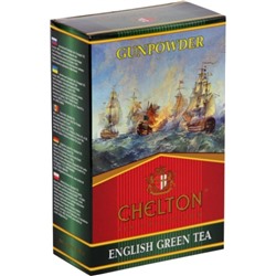 Чай                                        Chelton                                        Ган Паудер 100 гр. круп.лист,зеленый картон (24)