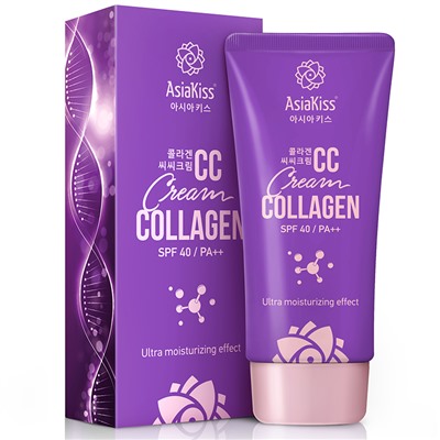 AsiaKiss СС-крем для лица выравнивающий КОЛЛАГЕН Collagen CC Cream 60 мл