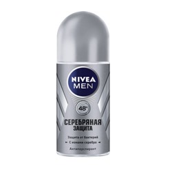 Антиперспирант шариковый мужской Nivea Men Серебряная защита, 50 мл