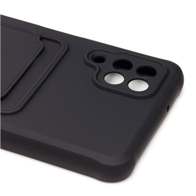 Чехол-накладка SC304 с картхолдером для "Samsung SM-A125 Galaxy A12" (black)