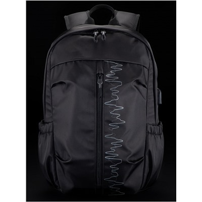Рюкзак для подростков SkyName 90-118 черный 29Х16Х44
