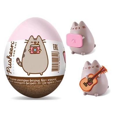 Кондитерские изделия                                        Mega secret                                        Шоколадное яйцо с игрушкоой MEGA SECRET PUSHEEN 20 гр. (24) в коробке 6 блоков (ES-2-32)