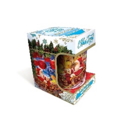 Чай                                        Abigail                                        Кружка в картоне (К2 480) Дед Мороз на санях (черный) 50гр. (12)