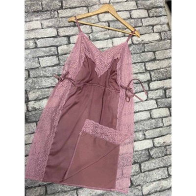 Шелковая ночная сорочка pink OP37_Новая цена 10.23