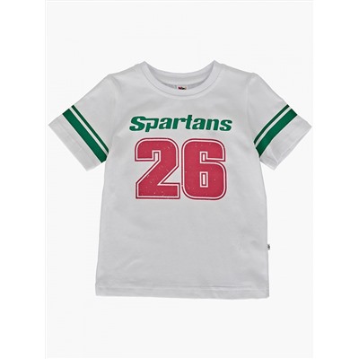 Футболка д/м "Spartans 26" (98-122см) UD 0188-5(2) бел/зеленый