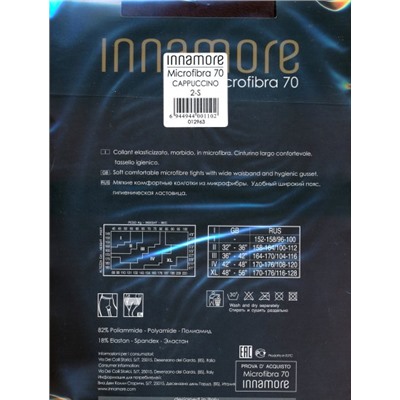 Колготки классические, Innamore, Microfibra 70 оптом