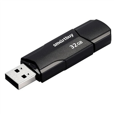 Флэш накопитель USB 32 Гб Smart Buy CLUE (black)